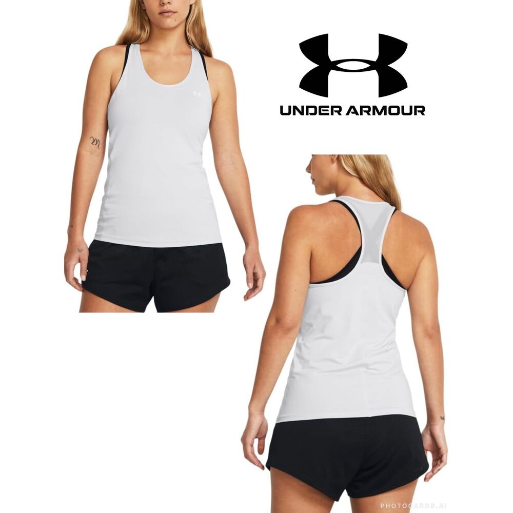 NWOT Under Armour White Tank Top Size S HeatGear